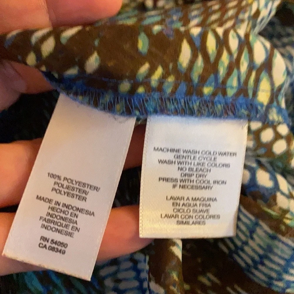 Anne Klein long sleeve sheer Blouse
